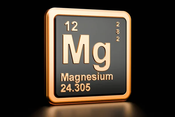 Magnesium Mg chemical element. 3D rendering — Stock Photo, Image