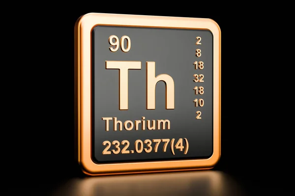 Хімічний елемент Torium Th. 3D візуалізація — стокове фото