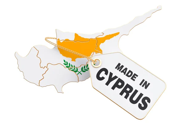 Hecho en Chipre concepto, 3D renderizado —  Fotos de Stock