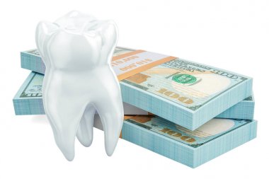 Diş tedavisi kavramı, 3d işleme maliyetini