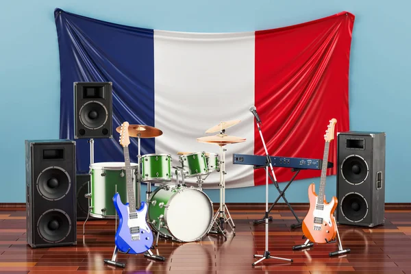 Musica, rock band francesi, rendering 3D — Foto Stock
