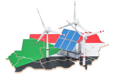 Yenilenebilir enerji ve sudan, sürdürülebilir kalkınma kavramı. 
