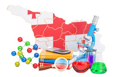 Georgia kavramı, 3d render bilimsel araştırma