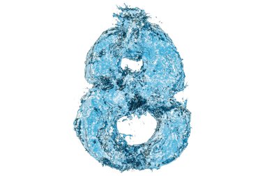 Su sayı 8, 3d render