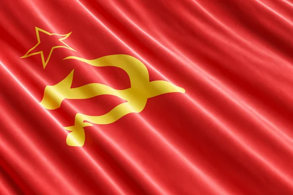 Sfondo bandiera URSS, rendering 3D — Foto Stock