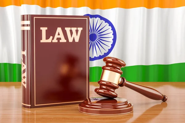 インドの法と正義の概念、3 d レンダリング — ストック写真