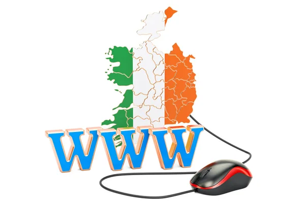 アイルランドのコンセプトのインターネット ネットワーク。3 d レンダリング — ストック写真