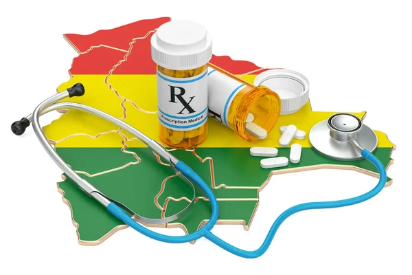 Охорона здоров'я в Болівії концепції, 3d-рендерінг — стокове фото