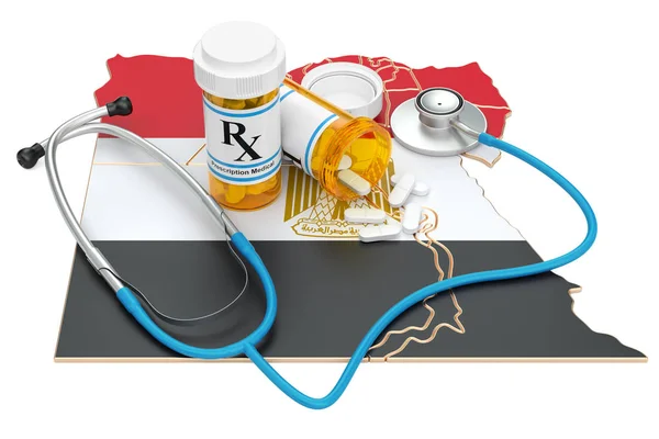Sjukvård i Egypten koncept, 3d-rendering — Stockfoto