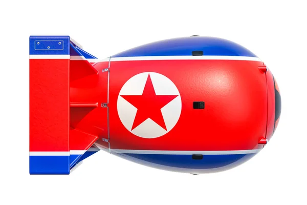 North Korea Nuclear Weapon Concept Rendering — Stock Photo, Image