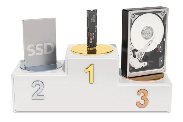 Solid State Disk Ssd Hdd Pevný Disk Ssd Hodnocení Koncepce — Stock fotografie
