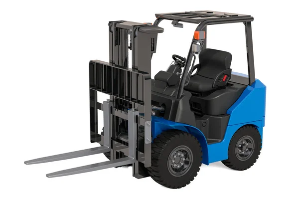 Hydrogen Fuel Cell Forklift Truck, 3D rendering — Stock Photo, Image