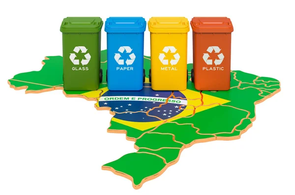 Переробка відходів у Бразилії — стокове фото