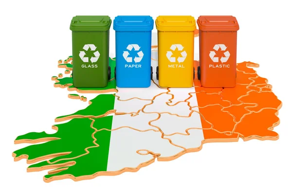 Reciclaje de residuos en Irlanda — Foto de Stock