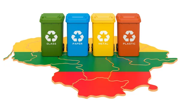Переробка відходів у Литві. — стокове фото