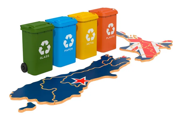 Reciclagem de Resíduos em Nova Zelândia — Fotografia de Stock