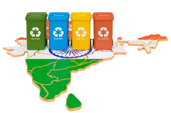 Afvalrecycling in India — Stockfoto