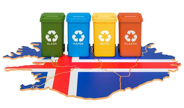 Reciclagem de Resíduos em Islândia — Fotografia de Stock