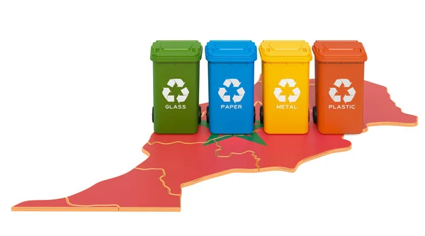 Переробка відходів у Марокко. — стокове фото