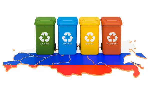 Reciclagem de resíduos na Federação Russa — Fotografia de Stock