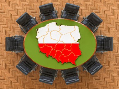 Polish goverment meeting clipart