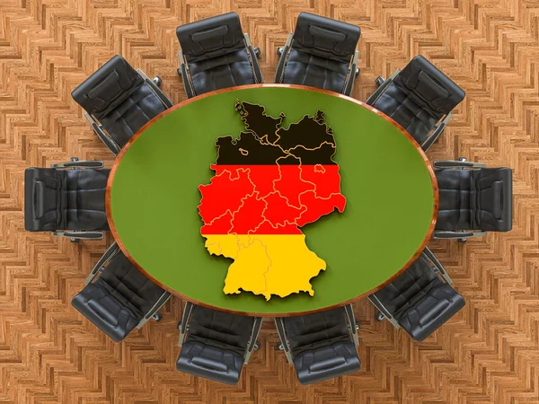 Riunione del governo del Deutsch — Foto Stock