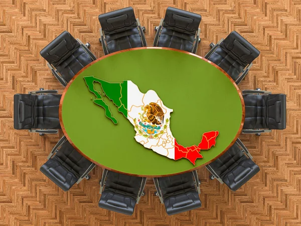 Riunione del governo messicano — Foto Stock