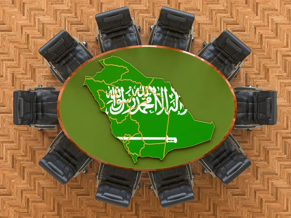 Saudi Arabian goverment meeting — Stock Photo, Image