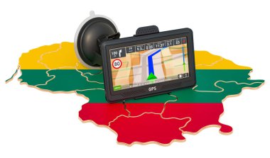 Litvanya 'da GPS navigasyonu, 3 boyutlu görüntüleme