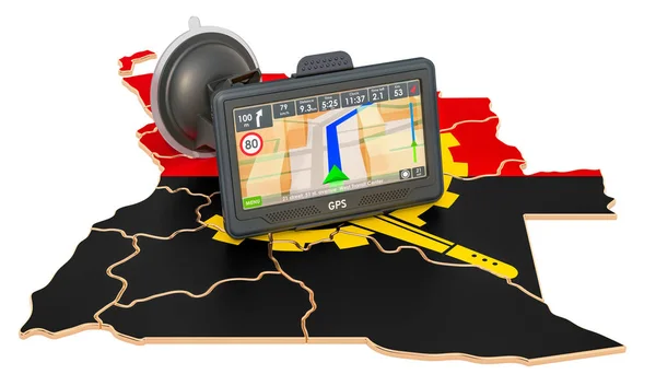 Navegación GPS en Angola, representación 3D — Foto de Stock
