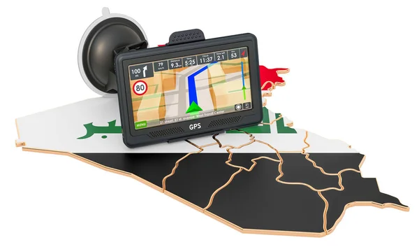 Navegación GPS en Iraq, representación 3D — Foto de Stock