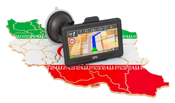 이란 의 GPS 네비 게이 션 , 3D 렌더링 — 스톡 사진