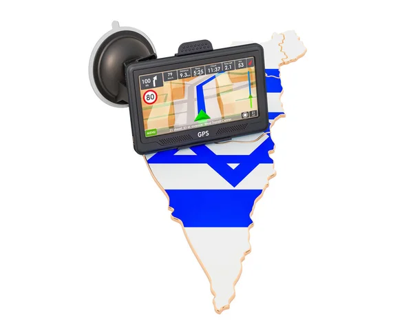 GPS navigation in Israel, 3D rendering — Stock Photo, Image