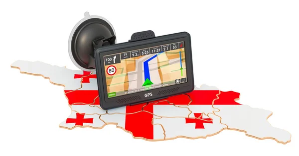 Navegación GPS en Georgia, representación 3D —  Fotos de Stock