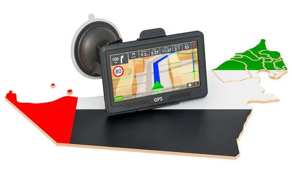 Gps navigering i Uae, 3D-rendering — Stockfoto