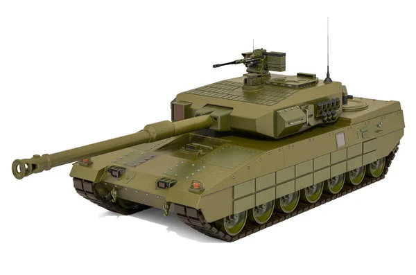 Tanque de batalha, renderização 3D — Fotografia de Stock