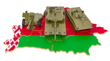 Beyaz Rusya haritasında savaş araçları