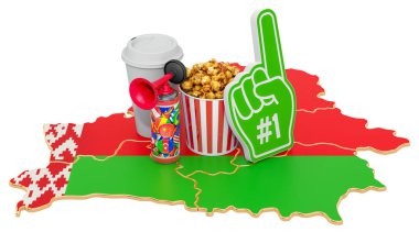 Belarus konseptinde spor taraftarları, 3D yorumlama