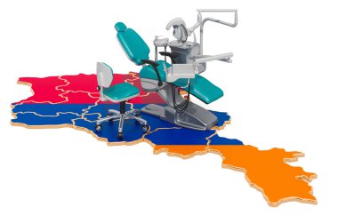 Ermenistan 'da dişçilik konsepti, 3D yorumlama