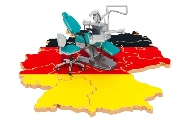 Концепція стоматології в Німеччині, 3d рендеринг — стокове фото