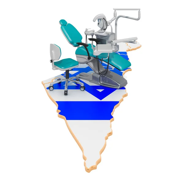 Tandvård i Israel koncept, 3D-rendering — Stockfoto