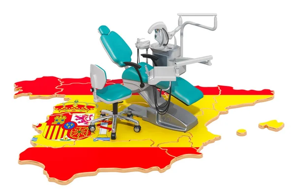 スペインの歯の概念、 3Dレンダリング — ストック写真