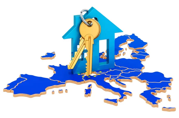 Real estate in European Union concept. — 스톡 사진
