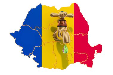 Su kaynakları, Romanya 'nın içme suyu konsepti, 3D yorumlama