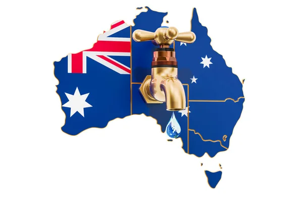 Water resources, drinking water of Australia concept — Stock Photo, Image