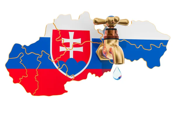 Ressources en eau, eau potable de Slovaquie concept — Photo