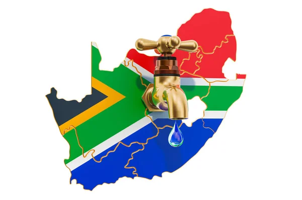 Vattenresurser, dricksvatten i Sydafrika koncept — Stockfoto