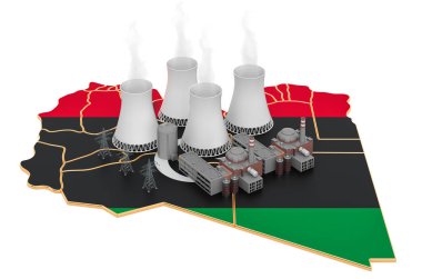Libya 'daki nükleer enerji santralleri, 3D görüntüleme