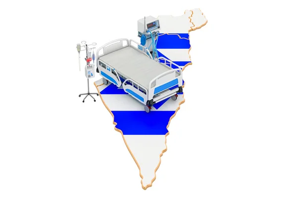 Intensive Care Unit Icu Israël Weergave Geïsoleerd Witte Achtergrond — Stockfoto