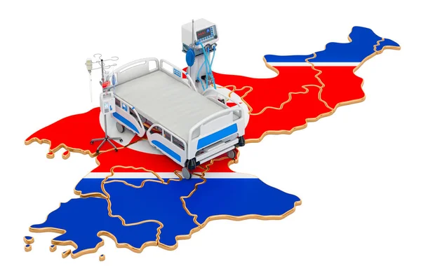 Icu Північній Кореї Рендеринг Ізольований Білому Тлі — стокове фото